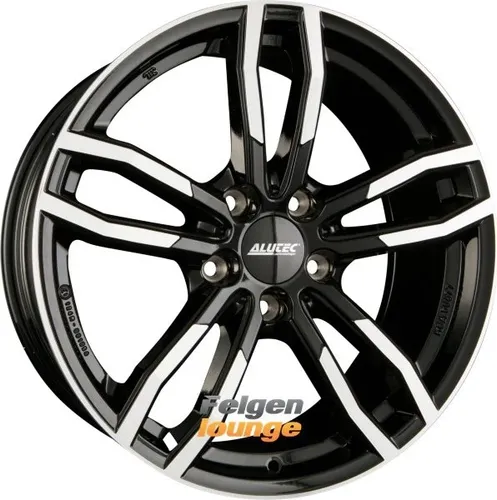 Alutec Drive Alufelge 8x18" ET30 - Diamant-schwarz - Stylische 18" Doppelspeichenfelge aus Aluminium, diamant-schwarz frontpoliert, ideal für sportliche Fahrzeuge und hohe Traglast von 795 kg.