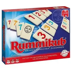 Jumbo Rummikub Classic - Geschicklichkeitsspiel für die ganze Familie, fördert strategisches Denken und macht Spaß