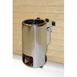 Weka Saunaofen 3,6 kW Kompakt - Saunaöfen & Zubehör, ideal für Kabinengrößen bis 5 m³ mit einfacher Temperaturwahl und Edelstahl-Design für eine stilvolle Saunaerfahrung.