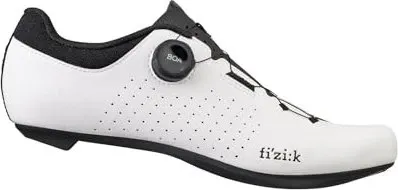 Fizik Vento Omna Wide Rennradschuhe - Weiß - Größe 46 - Leistungsstarker Rennradschuh für breitere Füße, ideal für Radsportler. Mit gutem Belüftungssystem und leichtem PU-Obermaterial für Komfort und Effizienz auf jeder Fahrt.