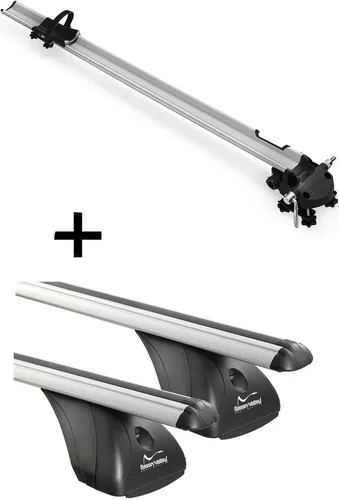 Fahrradträger Bike Pro + Dachträger VDP für Mitsubishi L200 Double Cab 2006-2015 - Zubehör für Gepäckträger und Dachboxen: Leichter Aluminium-Fahrradträger für alle Fahrradtypen, inklusive Dachträger für maximalen Komfort und Platz im Innenraum.