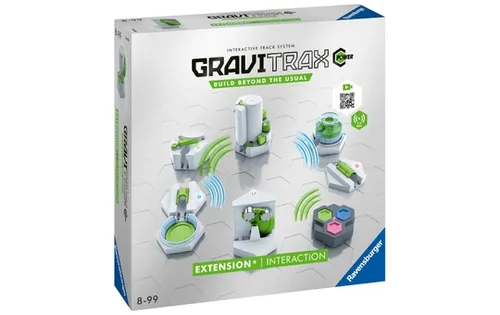 Ravensburger GraviTrax POWER Erweiterung Interaction - Elektronisches Zubehör für kreative Kugelbahnen, ideal für Kinder ab 8 Jahren, mit 10 interaktiven Bauteilen