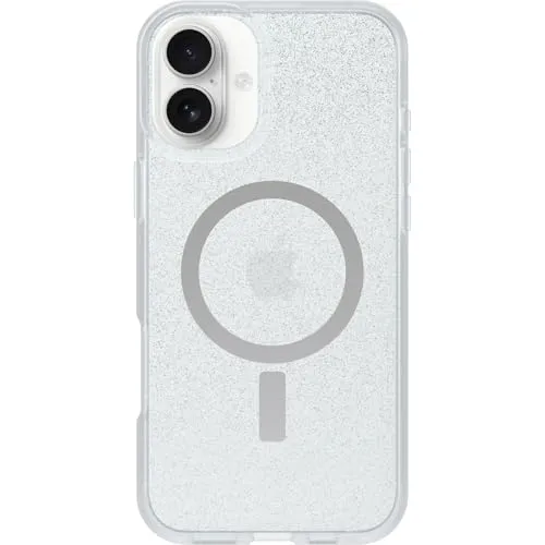 OtterBox React Series MagSafe Hülle für iPhone 16 Plus, stoßfest, sturzsicher, ultraschlank, schützende Hülle, Getestet nach Militärstandard, Stardust/Transparent