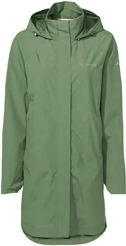 VAUDE Damen Mineo 2.5L Coat - Ultraleichter und modischer Regenmantel für Damen, wasserdicht und atmungsaktiv, ideal für Stadt und Rad, aus nachhaltigem Material und mit verstaubarem Design.