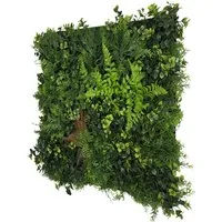 Jangal Modular Wall Paneel - Wandpaneel mit Mixed Flora 52x52 cm in Grün - Gestalten Sie Ihre Wände kreativ mit dem Jangal Modular Wall Paneel. Flexibel einsetzbar und mit innovativem Connector für nahtlose Übergänge. Perfekt für individuelle Raumkonzepte.