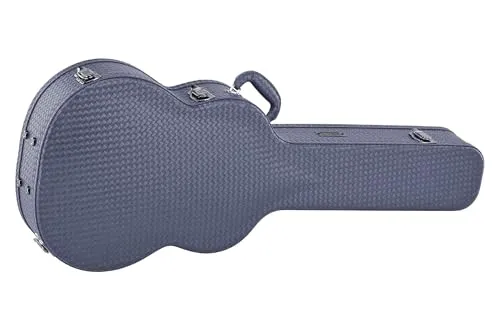 GEWA Gitarrenetui Vipera – Gitarrenkoffer Konzertgitarre - Holzkern - Gewölbter Deckel - Blau - Zubehörfach - Hygrometer