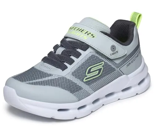 Skechers Glide-Step Lights Grau GYLM EU 32 – Kinder Sneaker - Bequeme Skechers Glide-Step Lights in Grau, ideal für Freizeit und Spiel. Mit praktischem Klettverschluss und strapazierfähigem Obermaterial für optimalen Tragekomfort.