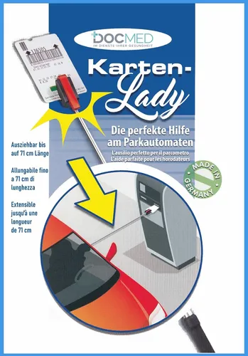 Kartenlady Parkticket Greifarm Teleskoparm für eingeschränkte Mobilität