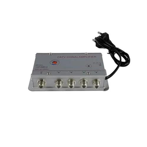 LEOFLA Digitaler Verstärker Terreste X Antennen TV Analog oder Digital mit 4 Ausgängen