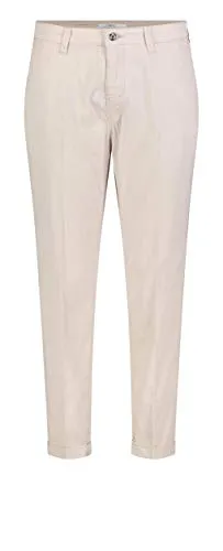 MCA Damen Chino Turn Up Straight Jeans, per Pack Beige (Ivory PPT 208R), W38 (Herstellergröße: 38/Ol)