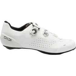 SIDI MTB Road Genius X - Weiße Radschuhe in Größe 42 - Hochwertige Radschuhe mit R3CC Carbon-Composite-Sohle für optimale Kraftübertragung und Komfort. Ideal für anspruchsvolle Mountainbiker, die Wert auf Leistung legen.
