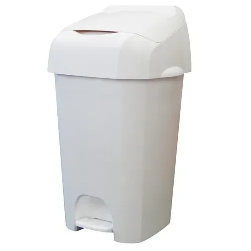 P + L Systems Washroom Nappease Windeleimer - Windeleimer mit 60 Liter Kapazität, modernem Pedal und abgerundetem Design für einfache Entsorgung und hohe Haltbarkeit. Ideal für Familien mit Kleinkindern.