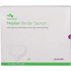 Mepilex Border Sacrum Schaumverband haft.22x25 cm st. Inhalt: 10 St