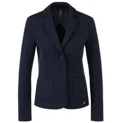 Eleganter Marc Cain Jackenblazer blau Größe 40 - Business-Mode mit 87 % Polyester und 13 % Elasthan für optimalen Tragekomfort und stilvolles Auftreten in midnight blue.