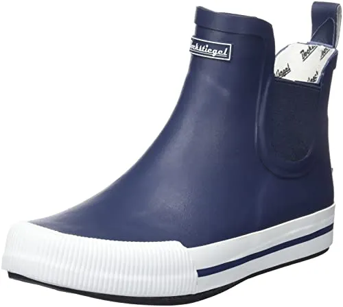 Bockstiegel Damen-Halbstiefel Momo Gummistiefel - Wanderschuhe, ideal für nasse Tage mit bequemem Webpelzfutter und rutschfester PU-Sohle für sicheren Halt.