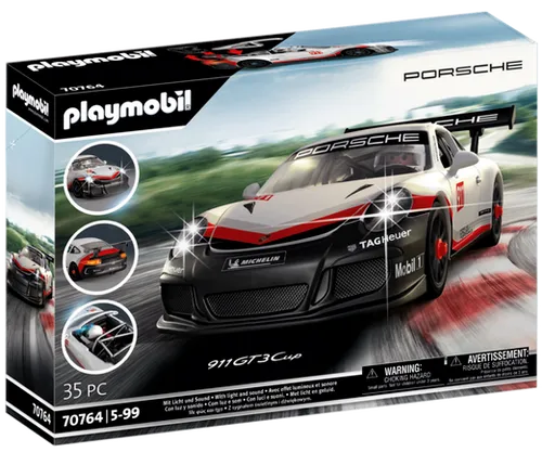 PLAYMOBIL 70764 Porsche 911 GT3 Cup Auto - detailgetreues Modellfahrzeug, ideal für Sammler und Porsche-Fans