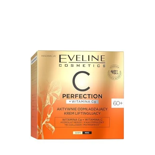 Eveline Cosmetics C-Perfection Advanced Lifting Creme 60+ mit Vitamin C, Ferulasäure & Tri-Kollagen - 50ML