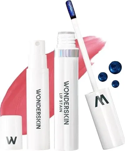 WONDERSKIN Wonder Blading Lip Stain Kit - Peel-off-Lippenstift für volle Lippen - Lipgloss für Damen, langanhaltende, satte Farbe und perfekte Lippenform mit dem WONDERSKIN Kit für unwiderstehliche Schönheit.