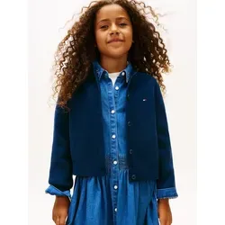 Tommy Hilfiger Strickjacke CHENILLE CARDIGAN Regular fit, für Kinder bis 16 Jahre blau 7 (122)