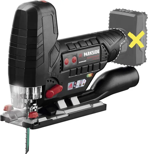 PARKSIDE PERFORMANCE® 12 V Akku-Stichsäge PPSTKA 12 A1 – ohne Akku und Ladegerät - Stichsäge mit bürstenlosem Motor für hohe Lebensdauer und 400 % höhere Schnittleistung in Aluminium. Inkl. 2 Sägeblätter und praktischem Aufbewahrungskoffer.
