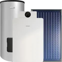 Bosch GCFS8151 mit Gas-Brennwertkessel GC8800iF-15, 3x FKC, WS400-5 B, HS, inkl. Abgaspaket C33x