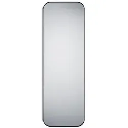 Spiegel 50 x 150 cm Britney, schwarz - Eleganter Metallspiegel mit abgerundetem Design, ideal für jeden Raum. Maße: B: 2,8 cm, H: 150 cm. Perfekt für stilvolle Akzente in Ihrem Zuhause.