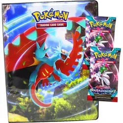 Pokemon Karten Karmesin & Purpur - Paradox Rift - 1 Mappe + 2 Booster Sammelkarten