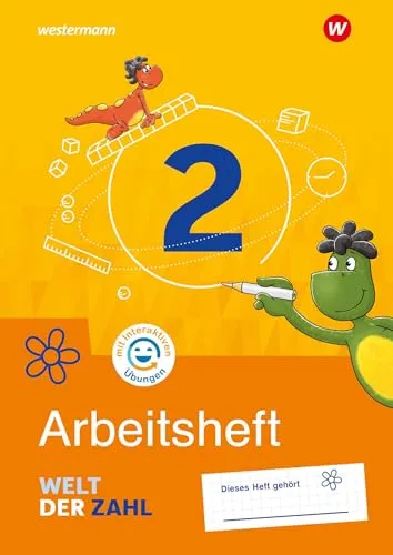 Welt der Zahl - Ausgabe 2022 für Berlin, Brandenburg, Mecklenburg-Vorpommern, Sachsen-Anhalt und Thüringen: Arbeitsheft 2 mit Interaktiven Übungen