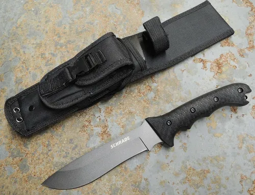 SCHRADE Messer Full Tang Drop Point Outdoor Fahrtenmesser 8Cr13MoV Stahl SCHF9