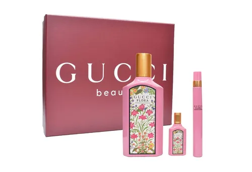 GUCCI Flora Gorgeous Gardenia Duft-Set - Damendüfte mit Eau de Parfum 100ml und praktischen 5ml & 10ml Miniaturen für unterwegs – ideal für die moderne Frau.