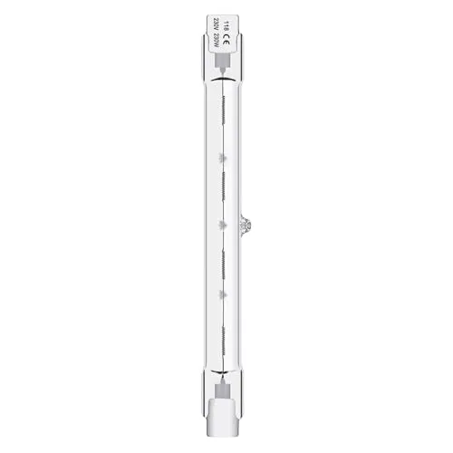 Queeplo 5 Stück R7S Halogen Leuchtmittel 230W 230V Dimmbar Warmweiß,118mm R7S Halogenstab