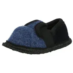 Beck Unisex Kinder Bobby Hausschuhe, Blau, 25 EU - Hausschuhe für Mädchen aus hochwertigem Filz, bequem und ohne Verschluss für einfaches An- und Ausziehen.