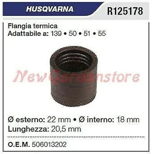 Flansch Thermal Aspiration Husqvarna Kettensäge 139 50 51 55 R125178