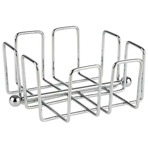 APS Serviettenhalter Bar 11762, silberner Metallhalter für Cocktail-Servietten - Eleganter Serviettenhalter aus verchromtem Metall, ideal für 50 Cocktail-Servietten. Mit praktischem Edelstahl-Stab für sicheren Halt und einfache Entnahme. Perfekt für festliche Anlässe!