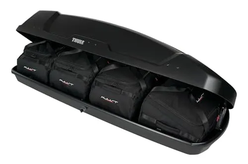 Kjust Dachbox Taschen-Set, 4-teilig für Thule Force XT Sport - Gepäckträger für perfekten Reisekomfort, speziell entwickelt für die Thule Force XT Sport Dachbox mit optimaler Passform und praktischen Fächern.