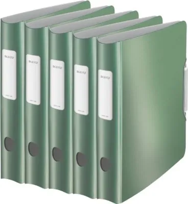 LEITZ Aktenordner Active Style 180 Grad 6cm seladon grün - Ordner in stilvollem seladon grün, mit 180 Grad Öffnungsmechanismus für einfaches Blättern und Organisieren.