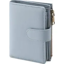 GAEKEAO Damen Geldbörse RFID Klein Portemonnaie hellblau - Elegante RFID-geschützte Geldbörse in hellblau, ideal für den Alltag. Kompakt und praktisch, perfekt für Erwachsene, die Wert auf Sicherheit und Stil legen.
