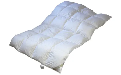 Hofmann Bayern Kassetten Daunendecke 135x200 cm - Bettdecken für alle Jahreszeiten, gefüllt mit 100% neuen Gänsedaunen, hypoallergen und maschinenwaschbar bis 60°C für optimale Pflege.