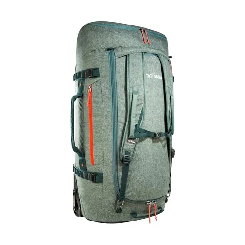 Tatonka Duffle Roller 105 - sage green (286) 105 l - Outdoor Reisetaschen: Faltbare Rollentasche mit 105 l Volumen, ideal für längere Reisen. Besonderheit: Verstaubar in eigener Deckeltasche und als Rucksack tragbar.