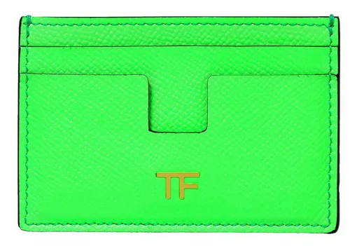 Tom Ford Kartenetui TF Neon-Colour Logo-Plakette Geldbörse, Kartenschlitze für Kreditkarten, Ausweise oder Visitenkarten