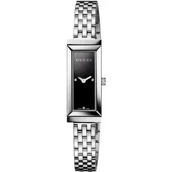 Gucci G-FRAME REC Damenuhr Silberfarben - Elegante Damenuhr aus Edelstahl mit Saphirglas, ideal für stilbewusste Frauen, wasserdicht bis 3 atm und inklusive Markenetui.
