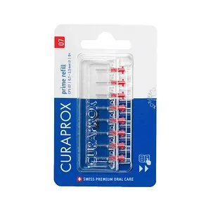 Curaprox CPS 07 prime Interdentalbürsten Refill 8 St - Zahnpflegeartikel mit besonders sanften Borsten für effektive Reinigung der Zahnzwischenräume und optimalen Schutz vor Karies.