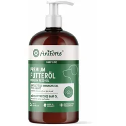 Premium Futteröl 500 l - Rezeptfreies Öl für optimale Haut- und Fellpflege bei Hunden, ideal für gesunde Ernährung