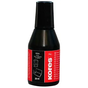 Kores Stempelfarbe 71338 schwarz 28,0 ml