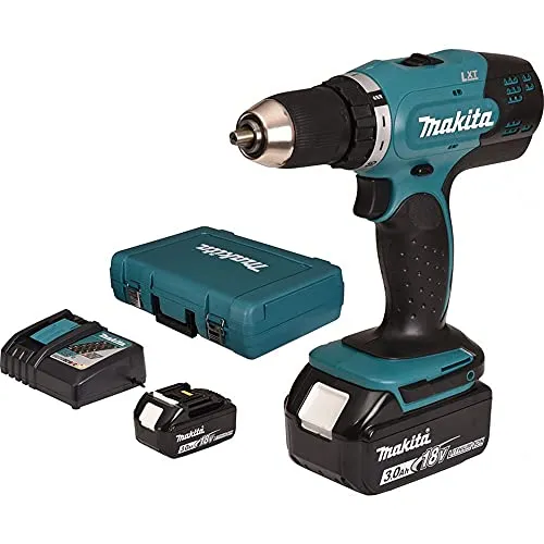 Makita DDF453RFE Akkuschrauber - Akkuschrauber für vielseitige Anwendungen, leistungsstarker Motor und ergonomisches Design, ideal für Heimwerker und Profis.