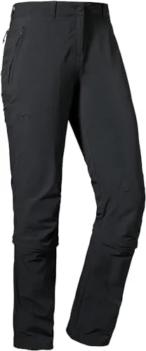Schöffel Pants Engadin1 Zip Off Damen schwarz (9990) 38 - Ideal für Outdoor-Abenteuer: Die Schöffel Pants Engadin1 Zip Off bietet eine praktische Zip-Off-Funktion, hohen Tragekomfort und optimale Bewegungsfreiheit durch 4-Wege-Stretch. Wasserabweisend und schnell trocknend – perfekt für Wanderungen!