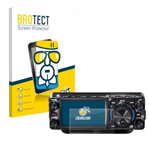 BROTECT Schutzglas für Yaesu FTX-1 Schutzfolie Panzer Folie Glas Made in Germany [Extrem Kratzfest 9H, Anti-Fingerprint, Ultra-Transparent]