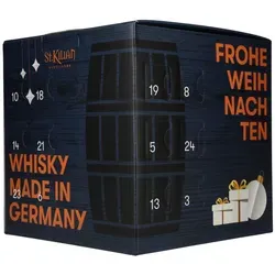 St. Kilian Adventskalender 2025 – 24 exklusive Whisky-Miniaturen - Der St. Kilian Adventskalender 2025 bietet 24 exquisite Miniaturen (0,02 l) für unvergessliche Adventsgenüsse. Ideal für Whisky-Liebhaber und Sammler, die Vielfalt und handwerkliche Qualität schätzen.