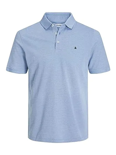 JACK & JONES Einfarbiges Polo T-Shirt für Herren - Slim Fit Kurzarm Poloshirt aus 100% Baumwolle, ideal für lässige Outfits und höchsten Tragekomfort.