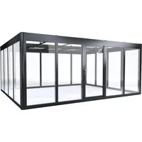 SunElements SunGarden Gartenhaus Infinity 5.4 - anthrazit-metallic - Garten-Zubehör mit geräumigen 548 x 443 cm, ideal für eine stilvolle und praktische Aufbewahrung im Garten.